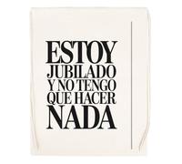 Capzy Estoy Jubilado Y No Tengo Que Hacer Nada Vidrio Cerveza Taza Bolsa De Compras Shopping Bag Beige