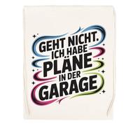 Capzy Geht Nicht Ich Habe Pläne In Der Garage Glas Bier Becher Tasse Bolsa De Compras Shopping Bag Beige