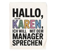 Capzy Hallo Ich Bin Karen Ich Will Mit Dem Manager Sprechen Glas Bier Becher Tasse Bolsa De Compras Shopping Bag Beige
