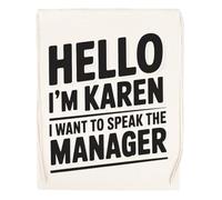 Capzy Hello Im Karen I Want To Speak Bolsa De Compras Shopping Bag Beige