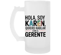 Capzy Hola Soy Karen Quiero Hablar Con El Gerente Vidrio Cerveza Taza Jarro De Cerveza Beer Mug
