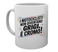 Capzy I Motociclisti Non Diventano Grigi È Cromo Bicchiere Birra Tazza Taza Mug Cup