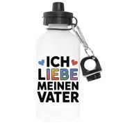 Capzy Ich Liebe Meinen Vater Glas Bier Becher Tasse Blanco Botella De Agua Aluminio Para Exteriores Pollutant Free White Water Bottle Aluminium For Outdoors