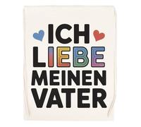 Capzy Ich Liebe Meinen Vater Glas Bier Becher Tasse Bolsa De Compras Shopping Bag Beige