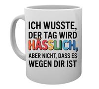 Capzy Ich Wusste Der Tag Wird Hässlich Aber Nicht Glas Bier Becher Tasse Taza Mug Cup
