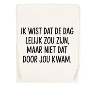 Capzy Ik Wist Dat De Dag Lelijk Zou Zijn Maar Glas Bier Mok Beker Bolsa De Compras Shopping Bag Beige