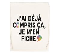 Capzy J’ai Déjà Compris Ça Je M’en Fiche Un Verre Bière Agresser Tasse Bolsa De Compras Shopping Bag Beige