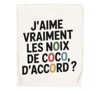 Capzy J’aime Vraiment Les Noix De Coco D’accord ? Un Verre Bière Agresser Tasse Bolsa De Compras Shopping Bag Beige