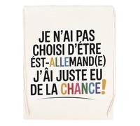 Capzy Je N’ai Pas Choisi D’être Est-Allemand(E) Un Verre Bière Agresser Tasse Bolsa De Compras Shopping Bag Beige