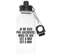 Capzy Je Ne Suis Pas Jalouxse Mais Ce Qui Est À Moi Est À Moi Un Verre Bière Agresser Tasse Blanco Botella De Agua Aluminio Para Exteriores Pollutant Free White Water Bottle Aluminium For Outdoors