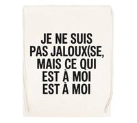 Capzy Je Ne Suis Pas Jalouxse Mais Ce Qui Est À Moi Est À Moi Un Verre Bière Agresser Tasse Bolsa De Compras Shopping Bag Beige