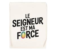 Capzy Le Seigneur Est Ma Force Un Verre Bière Agresser Tasse Bolsa De Compras Shopping Bag Beige