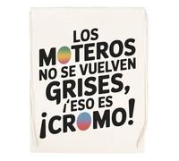 Capzy Los Moteros No Se Vuelven Grises ¡Eso Es Cromo Vidrio Cerveza Taza Bolsa De Compras Shopping Bag Beige