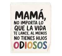 Capzy Mamá No Importa Lo Que La Vida Te Lance Vidrio Cerveza Taza Bolsa De Compras Shopping Bag Beige