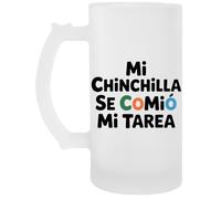 Capzy Mi Chinchilla Se Comió Mi Tarea Vidrio Cerveza Taza Jarro De Cerveza Beer Mug