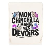 Capzy Mon Chinchilla A Mangé Mes Devoirs Un Verre Bière Agresser Tasse Bolsa De Compras Shopping Bag Beige