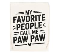Capzy My Favorite People Call Me Paw Paw Bolsa De Compras Shopping Bag Beige
