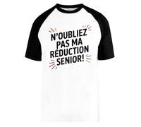 Capzy N’oubliez Pas Ma Réduction Senior Baseball T-Shirt Unisex Men Women Short Sleeve
