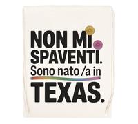 Capzy Non Mi Spaventi Sono Natoa In Texas Bicchiere Birra Tazza Bolsa De Compras Shopping Bag Beige