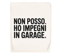 Capzy Non Posso Ho Impegni In Garage Bicchiere Birra Tazza Bolsa De Compras Shopping Bag Beige