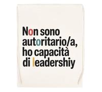 Capzy Non Sono Autoritarioa Ho Capacità Bicchiere Birra Tazza Bolsa De Compras Shopping Bag Beige