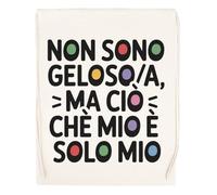 Capzy Non Sono Gelosoa Ma Ciò Che È Mio È Solo Mio Bicchiere Birra Tazza Bolsa De Compras Shopping Bag Beige