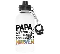 Capzy Papa Ich Werde Dich Den Rest Deines Lebens Nerven Glas Bier Becher Tasse Blanco Botella De Agua Aluminio Para Exteriores Pollutant Free White Water Bottle Aluminium For Outdoors