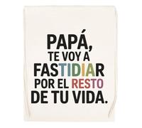 Capzy Papá Te Voy A Fastidiar Por El Resto De Tu Vida Vidrio Cerveza Taza Bolsa De Compras Shopping Bag Beige