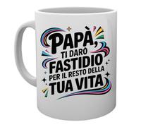 Capzy Papà Ti Darò Fastidio Per Il Resto Della Tua Vita Bicchiere Birra Tazza Taza Mug Cup
