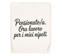 Capzy Pensionatoa Ora Lavoro Per I Miei Nipoti Bicchiere Birra Tazza Bolsa De Compras Shopping Bag Beige