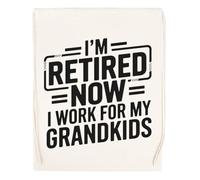 Capzy Retired Now I Work For My Grandkids Bolsa De Compras Shopping Bag Beige