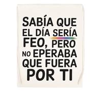 Capzy Sabía Que El Día Sería Feo Pero No Esperaba Vidrio Cerveza Taza Bolsa De Compras Shopping Bag Beige