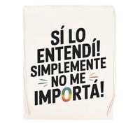 Capzy ¡Sí Lo Entendí Simplemente No Me Importa Vidrio Cerveza Taza Bolsa De Compras Shopping Bag Beige