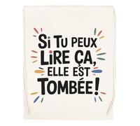 Capzy Si Tu Peux Lire Ça Elle Est Tombée Un Verre Bière Agresser Tasse Bolsa De Compras Shopping Bag Beige