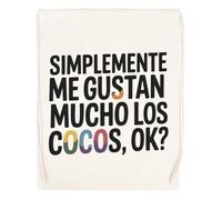 Capzy Simplemente Me Gustan Mucho Los Cocos Ok? Vidrio Cerveza Taza Bolsa De Compras Shopping Bag Beige