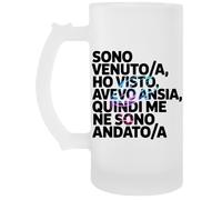 Capzy Sono Venutoa Ho Visto Avevo Ansia Bicchiere Birra Tazza Jarro De Cerveza Beer Mug