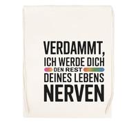 Capzy Verdammt Ich Werde Dich Den Rest Deines Glas Bier Becher Tasse Bolsa De Compras Shopping Bag Beige