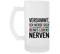 Capzy Verdammt Ich Werde Dich Den Rest Deines Glas Bier Becher Tasse Jarro De Cerveza Beer Mug