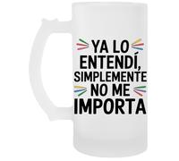 Capzy Ya Lo Entendí Simplemente No Me Importa Vidrio Cerveza Taza Jarro De Cerveza Beer Mug