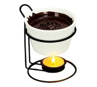 Caquelon De Fondue De Queso Mini Hierro Fundición y Cocción Dulce | Taza para derretir el chocolate para las veladas románticas reuniones, Navidad, café y casa, cocina