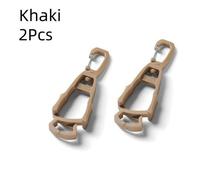 (Caqui) 2 clips para guantes de exterior, multiusos, anticaídas, de plástico, portátiles, protectores