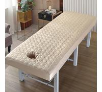 Caqui,70x185cm/2.2x6ft,Láminas De Mesa De Masaje Lavables Con Agujero De Cara,Hoja De Ajuste De Masaje Reutilizable Cubierta De Masaje De Belleza Cubierta Protectora