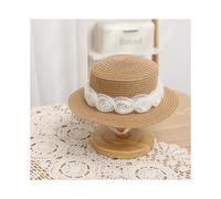 (Caqui-Adulto (56-58cm)) Nuevo sombrero de paja de moda para viajes entre padres e hijos, sombrero de cubo para