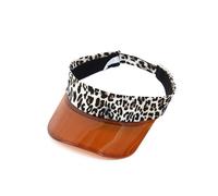 (Caqui-Adulto) Sombreros con visera para el sol para padres e hijos, gorras de visera de plástico PVC para madres,