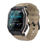 (Caqui) Para Android con pulseras deportivas de frecuencia cardíaca IP68 reloj inteligente con rastreador