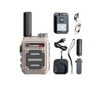 (Caqui)Walkie Talkie Mini Portátil Wurui G63 Escáner Radio Amateur Caza Walkie Talkies 50