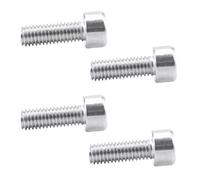 CAQYPVH 4 Tornillos para Portabotellas, de Aleación de Aluminio Ligero, 5 X 14,3 Mm, Elegir, Plata