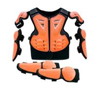 CAQYPVH Chaleco Protector con Rodilleras y Ajustable Protector Pecho con Rodilleras y Ligero para Niños, Ciclistas Infantiles, Ciclismo