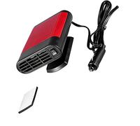 Car 12V Portable Electric Window Heater, Windshield Defroster and Demister Fan, Fast Heating with Overheat Protection, Handheld Brushless Motor Design for Car Home Use (Roja)
