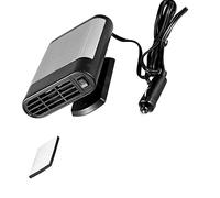 Car 12V Portable Electric Window Heater, Windshield Defroster and Demister Fan, Fast Heating with Overheat Protection, Handheld Brushless Motor Design for Car Home Use (Gris)